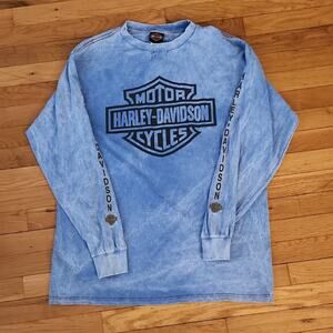 Harley-Davidson Annapolis MD 2003 Long Sleeve T-Shirt Size L Holoubek Motorcycle